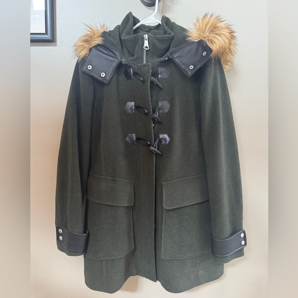 Marc New York Winter Fur Dress Coat